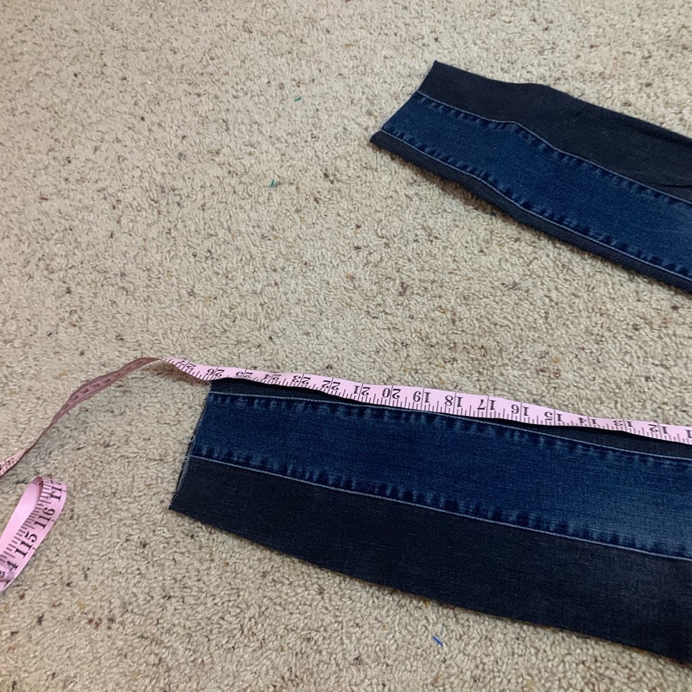 7 for all mankind 2 tone panel colorblock jeans - Picture 5 of 8